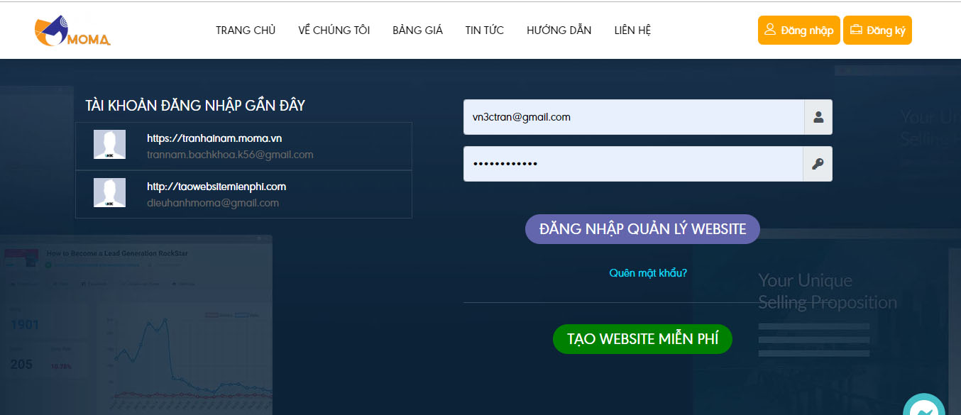 tạo website b&aacute;n h&agrave;ng miễn ph&iacute;